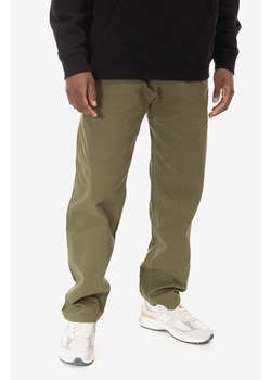 Gramicci spodnie bawełniane Gramicci Pant kolor zielony proste G102.OGT ze sklepu PRM w kategorii Spodnie męskie - zdjęcie 161769457