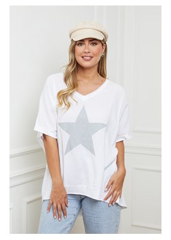 Plus Size Company Koszulka w kolorze białym ze sklepu Limango Polska w kategorii Bluzki damskie - zdjęcie 161775185