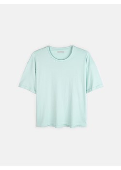 GATE Bawełniany t-shirt basic z krótkim rękawem dla kobiet plus size 44 ze sklepu gateshop w kategorii Bluzki damskie - zdjęcie 161787826