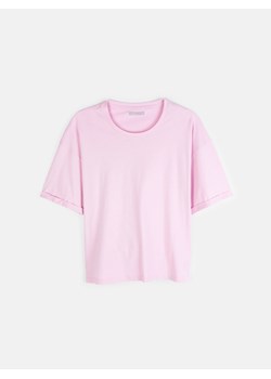 GATE Bawełniany t-shirt basic z krótkim rękawem dla kobiet plus size 46 ze sklepu gateshop w kategorii Bluzki damskie - zdjęcie 161787827