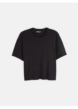 GATE Bawełniany t-shirt basic z krótkim rękawem dla kobiet plus size 44 ze sklepu gateshop w kategorii Bluzki damskie - zdjęcie 161787828