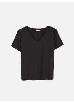 GATE Koszulka basic z krótkim rękawem dla kobiet plus size 48 ze sklepu gateshop w kategorii Bluzki damskie - zdjęcie 161790837