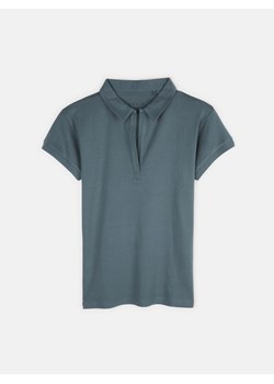 GATE Bawełniana koszulka polo Basic dla kobiet 44 ze sklepu gateshop w kategorii Bluzki damskie - zdjęcie 161793405
