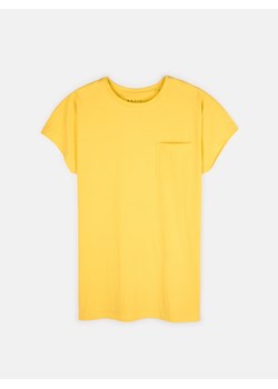 GATE Basic basic damska wydłużona koszulka z kieszonką i rozcięciami XS ze sklepu gateshop w kategorii Bluzki damskie - zdjęcie 161793468
