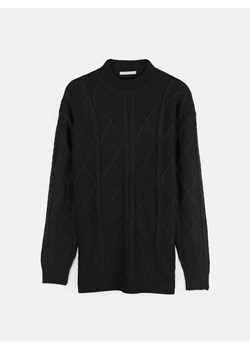 GATE Damski długi sweter z plecionym wzorem 34 ze sklepu gateshop w kategorii Swetry damskie - zdjęcie 161803637
