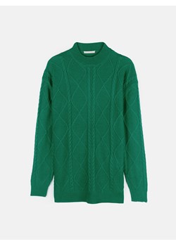 GATE Damski długi sweter z plecionym wzorem 34 ze sklepu gateshop w kategorii Swetry damskie - zdjęcie 161806037