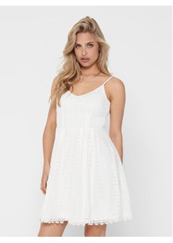 ONLY Sukienka codzienna 15204799 Biały Regular Fit ze sklepu MODIVO w kategorii Sukienki - zdjęcie 161807297