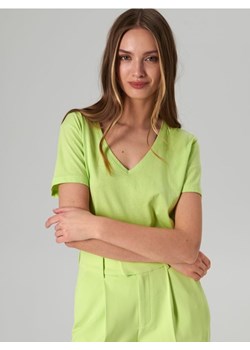 Sinsay - Koszulka bawełniana - zielony ze sklepu Sinsay w kategorii Bluzki damskie - zdjęcie 161810155