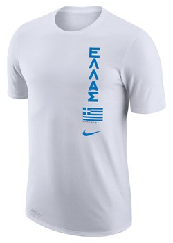 Męski T-shirt do koszykówki Nike Dri-FIT Grecja - Biel ze sklepu Nike poland w kategorii T-shirty męskie - zdjęcie 161814557