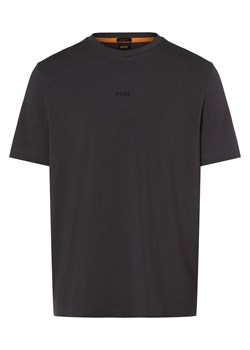 BOSS Orange T-shirt męski Mężczyźni Bawełna antracytowy jednolity ze sklepu vangraaf w kategorii T-shirty męskie - zdjęcie 161822186