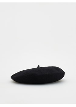 Reserved - Wełniany beret - czarny ze sklepu Reserved w kategorii Berety damskie - zdjęcie 161825158
