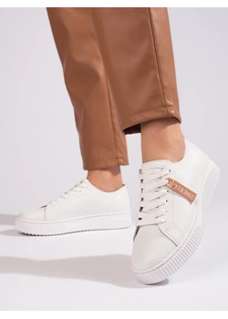 Skórzane białe buty sportowe Vinceza ze sklepu czasnabuty.pl w kategorii Buty sportowe damskie - zdjęcie 161837328