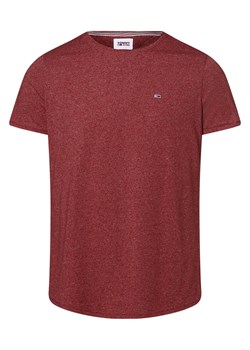 Tommy Jeans T-shirt męski Mężczyźni Dżersej bordowy marmurkowy ze sklepu vangraaf w kategorii T-shirty męskie - zdjęcie 161838378