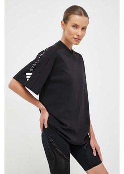 adidas by Stella McCartney t-shirt damski kolor czarny ze sklepu ANSWEAR.com w kategorii Bluzki damskie - zdjęcie 161842626
