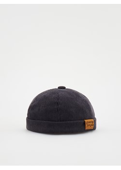 Reserved - Bawełniana czapka dokerka - ciemnoszary ze sklepu Reserved w kategorii Czapki dziecięce - zdjęcie 161844005