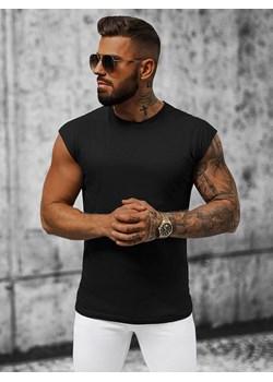 Koszulka bez rękawów męska czarna OZONEE O/1265Z ze sklepu ozonee.pl w kategorii T-shirty męskie - zdjęcie 161844117