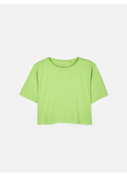 GATE Basic krótki t-shirt z niewykończonym brzegiem XS ze sklepu gateshop w kategorii Bluzki damskie - zdjęcie 161845198