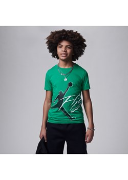 T-shirt dla dużych dzieci (chłopców) Jordan Halftone Flight Tee - Zieleń ze sklepu Nike poland w kategorii T-shirty chłopięce - zdjęcie 161847199