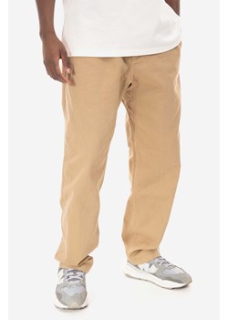 Gramicci spodnie bawełniane Gramicci Pant kolor beżowy proste G102.OGT ze sklepu PRM w kategorii Spodnie męskie - zdjęcie 161847288