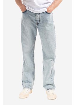 Wood Wood jeansy bawełniane Al Rigid Denim Straight Fit 12225804.7051-OFFWHIT ze sklepu PRM w kategorii Jeansy męskie - zdjęcie 161858716