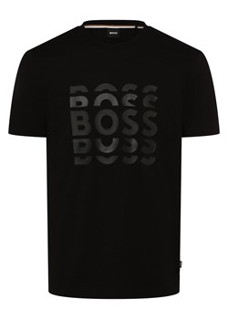 BOSS T-shirt męski Mężczyźni Bawełna czarny nadruk ze sklepu vangraaf w kategorii T-shirty męskie - zdjęcie 161864995