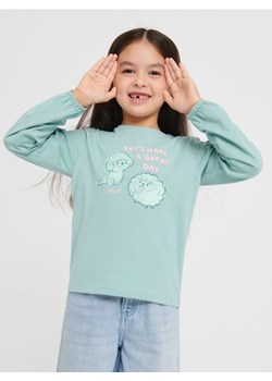Sinsay - Koszulka z nadrukiem - zielony ze sklepu Sinsay w kategorii Bluzki dziewczęce - zdjęcie 161916227