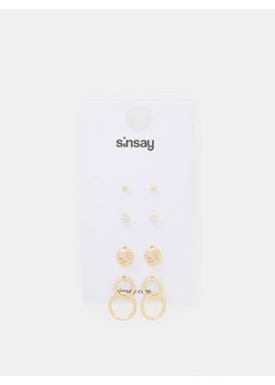 Sinsay - Kolczyki 4 pack - złoty ze sklepu Sinsay w kategorii Kolczyki - zdjęcie 161933088