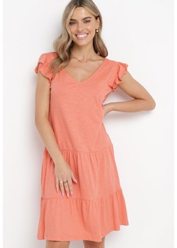 Pomarańczowa Sukienka Eibena ze sklepu Born2be Odzież w kategorii Sukienki - zdjęcie 161933677