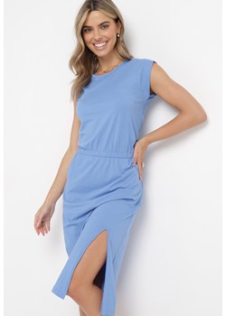 Niebieska Sukienka Caalia ze sklepu Born2be Odzież w kategorii Sukienki - zdjęcie 161933697