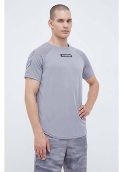 Hummel t-shirt treningowy Topaz kolor szary z nadrukiem ze sklepu ANSWEAR.com w kategorii T-shirty męskie - zdjęcie 161941349
