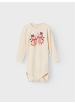 NAME IT Body 13223544 Écru Regular Fit ze sklepu MODIVO w kategorii Body niemowlęce - zdjęcie 161951845