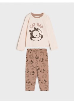 Sinsay - Piżama Kot Feliks - kremowy ze sklepu Sinsay w kategorii Piżamy dziecięce - zdjęcie 161953177