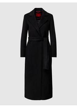 Płaszcz z wełny z wpuszczanymi kieszeniami po bokach model ‘LONGRUN’ ze sklepu Peek&Cloppenburg  w kategorii Płaszcze damskie - zdjęcie 161956087