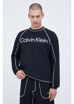 Calvin Klein Performance bluza treningowa kolor czarny z nadrukiem ze sklepu ANSWEAR.com w kategorii Bluzy męskie - zdjęcie 161957926