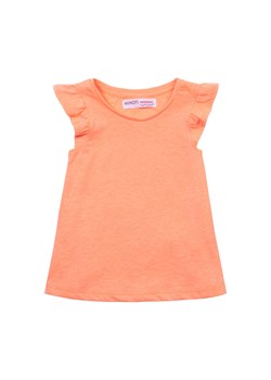 Pomarańczowa bluzka dzianinowa niemowlęca z falbankami ze sklepu 5.10.15 w kategorii Koszulki niemowlęce - zdjęcie 161970818