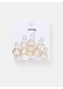 Sinsay - Pierścionki 10 pack - złoty ze sklepu Sinsay w kategorii Pierścionki - zdjęcie 161976495