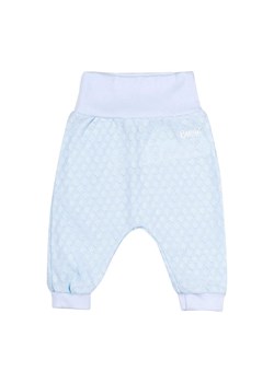 Bawełniane spodnie niemowlęce - niebieskie ze sklepu 5.10.15 w kategorii Spodnie i półśpiochy - zdjęcie 161979225