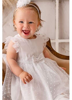 Biała sukienka niemowlęca do chrztu Anielka ze sklepu 5.10.15 w kategorii Ubranka do chrztu - zdjęcie 161982279