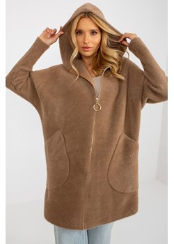 Jasnobrązowy płaszcz alpaka z dodatkiem wełny ze sklepu 5.10.15 w kategorii Płaszcze damskie - zdjęcie 161986528