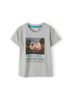 Szary t-shirt bawełniany dla chłopca z nadrukiem ze sklepu 5.10.15 w kategorii T-shirty chłopięce - zdjęcie 161986925