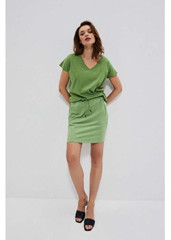 Bawełniana krótka spódnica zielona ze sklepu 5.10.15 w kategorii Spódnice - zdjęcie 161989917