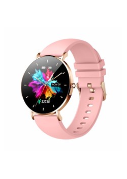 Smartwatch zegarek damski Manta Alexa - różowy + złoty pasek ze sklepu 5.10.15 w kategorii Zegarki - zdjęcie 161990349