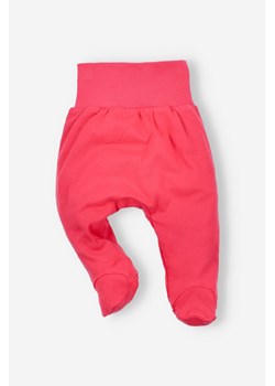 Czerwony półśpioch niemowlęcy z bawełny organicznej dla dziewczynki ze sklepu 5.10.15 w kategorii Spodnie i półśpiochy - zdjęcie 161992865