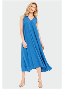 Zwiewna niebieska sukienka damska na grube ramiączka ze sklepu 5.10.15 w kategorii Sukienki - zdjęcie 161994409