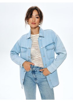 Sinsay - Koszula jeansowa oversize - niebieski ze sklepu Sinsay w kategorii Koszule damskie - zdjęcie 161995948