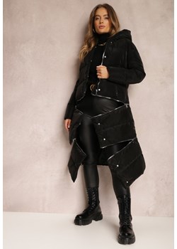 Czarna Kurtka Pikowana z Regulowaną Długością Tarannum ze sklepu Renee odzież w kategorii Kurtki damskie - zdjęcie 161996918