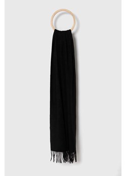 Guess szal damski kolor czarny gładki ze sklepu ANSWEAR.com w kategorii Szaliki i chusty damskie - zdjęcie 161999297
