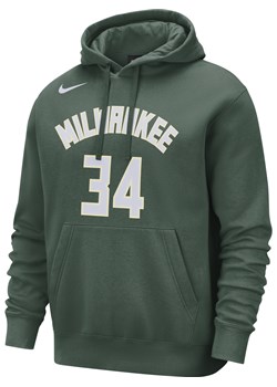 Męska bluza z kapturem NBA Nike Milwaukee Bucks Club - Zieleń ze sklepu Nike poland w kategorii Bluzy męskie - zdjęcie 162008406