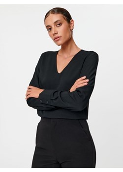 Sinsay - Bluzka z długimi rękawami - czarny ze sklepu Sinsay w kategorii Bluzki damskie - zdjęcie 162013878