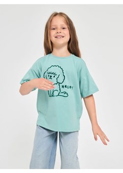 Sinsay - Koszulka z nadrukiem - zielony ze sklepu Sinsay w kategorii Bluzki dziewczęce - zdjęcie 162013939